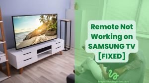 remote not working on samsung tv