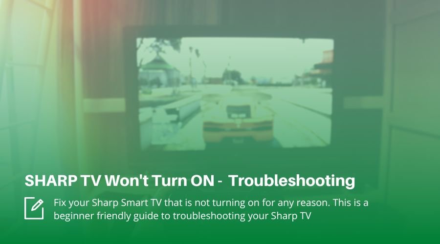 SHARP TV Wont Turn ON [QUICK Fix!]