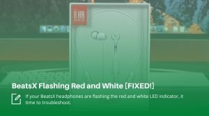 Beats X Flashing Red and White