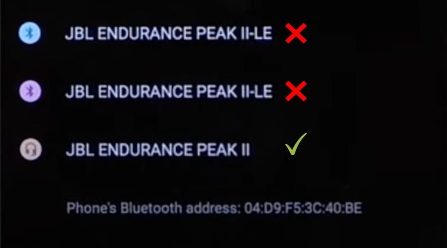 Pairing jbl endurance discount peak