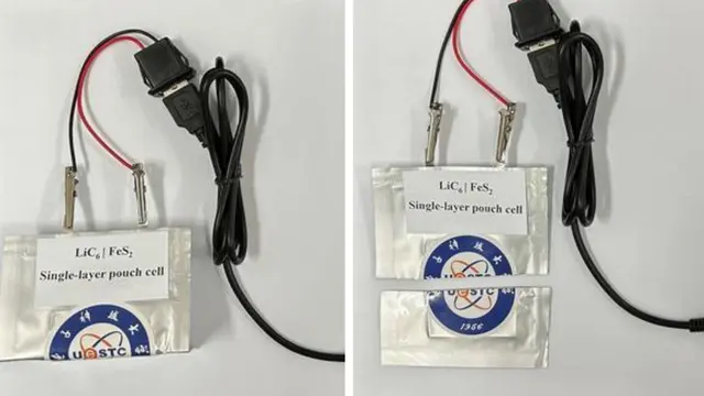 China Uses Surprising Material to Develop Battery That Works Even After Being Cut in Half