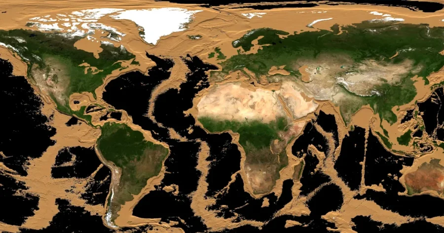 Incredible Video Reveals How Earth Would Look If All Its Oceans Dried Up