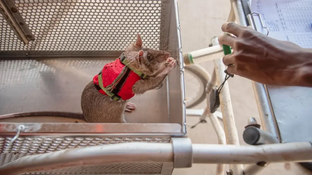Giant Rats in High-Tech Vests to Fight Against Wildlife Trafficking at Ports